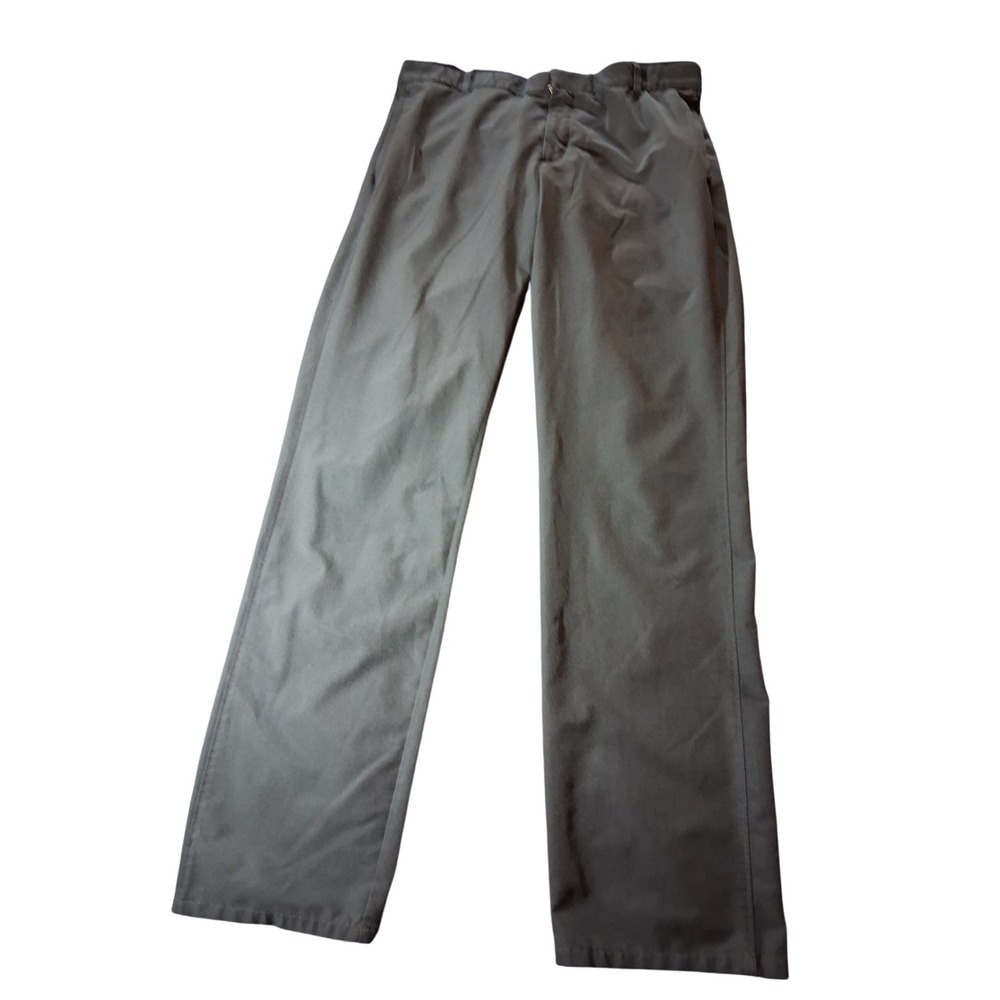 Nike Mens Straight Leg Casual Trousers Dark BlackDress Pants 34x32